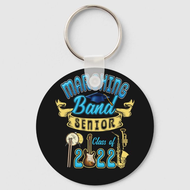 Class of 2022 Marching Band Senior Graduation Key Ring (Front)