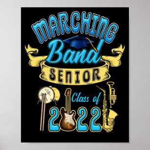 Class of 2022 Marching Band Senior Graduation Poster