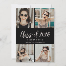 Class of 2022 Photo Collage Custom Graduation Announcement