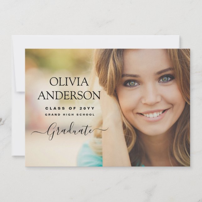 Class of 2022 Photo Graduation Announcement (Front)