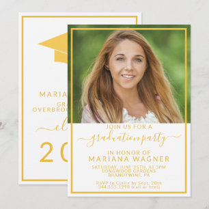 Class of 2022 Photo High School Graduation Party I Invitation