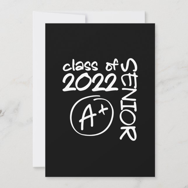 Class Of 2022 Senior A+ Graduation Save The Date (Front)