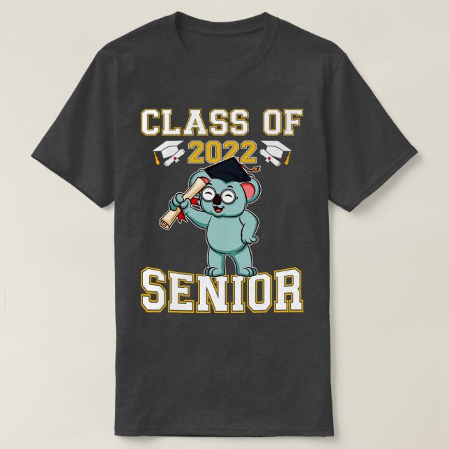 Class Of 2022 Senior Graduate Funny Graduation  T-Shirt (Design Front)