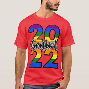Class of 2022 senior graduation lgbt rainbow pride T-Shirt