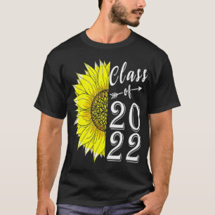 Class of 2022 Senior High School Graduation Sunflo T-Shirt