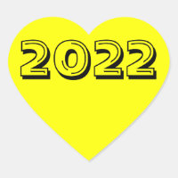 Class of 2022 Yellow Heart Sticker by Janz