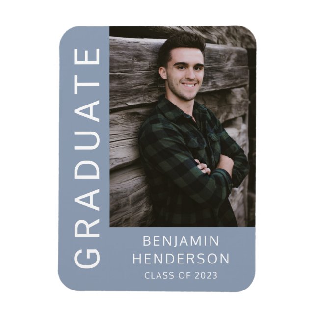 Class Of 2023 Boy Graduation Photo  Magnet (Vertical)