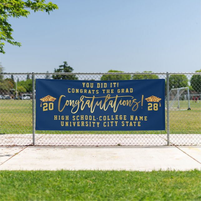 CLASS OF 2023 Custom School Graduation Ceremony Banner (Insitu)