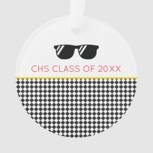 CLASS OF 2023 Grad School Colours Sunglasses Name Ornament