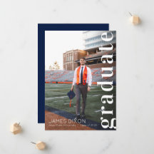 Class of 2023 Graduate Navy Photo Announcement