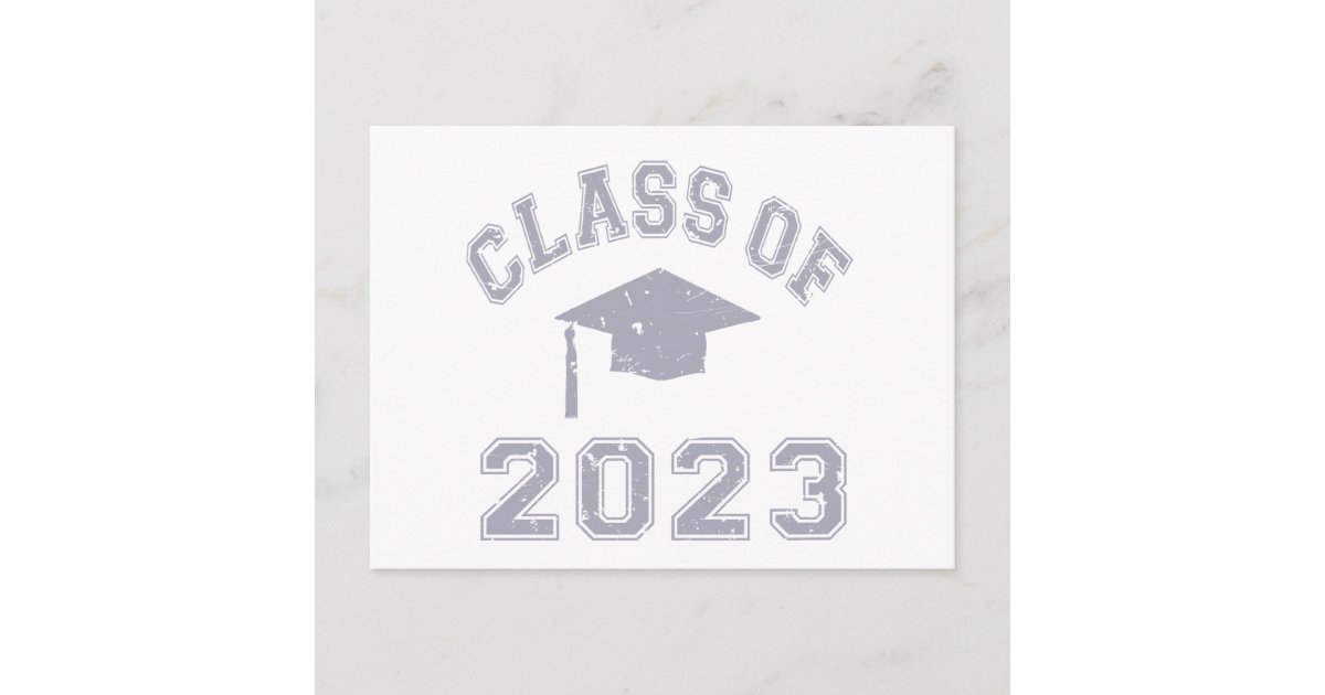 Class Of 2023 Graduation - Grey 2 Announcement Postcard | Zazzle.com.au