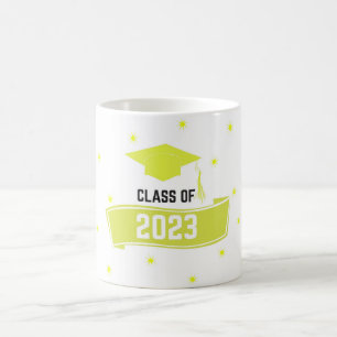 Class of 2023 graduation hat with start Mug