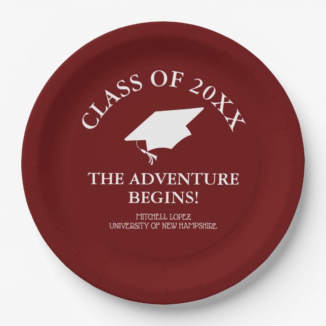 Class of 2023 Graduation Paper Plate (Front)