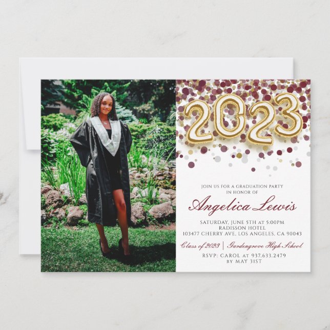 Class of 2023 Graduation Party Invitation (Front)