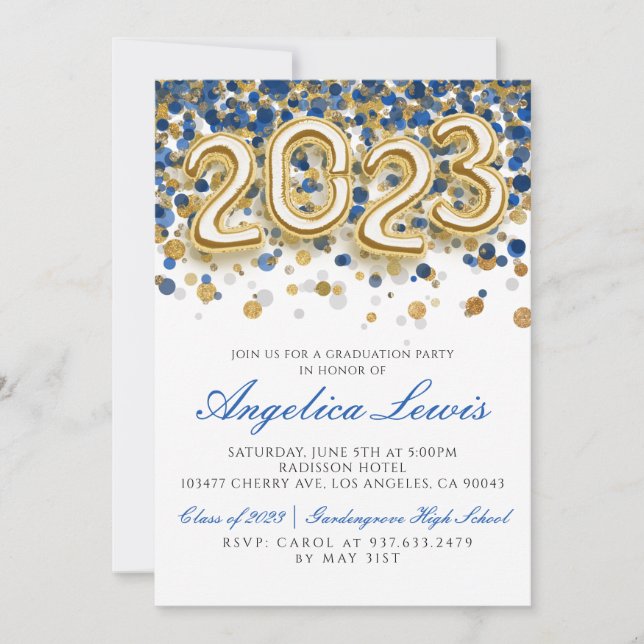 Class of 2023 Graduation Party Invitation (Front)
