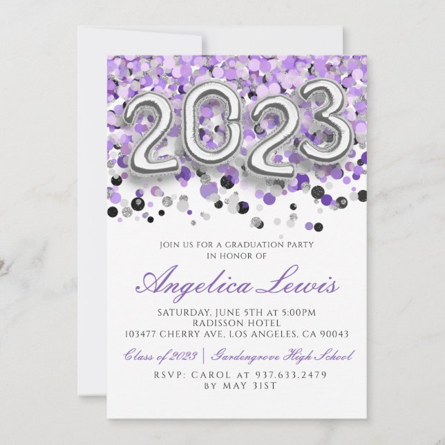 Class of 2023 Graduation Party Invitation (Front)