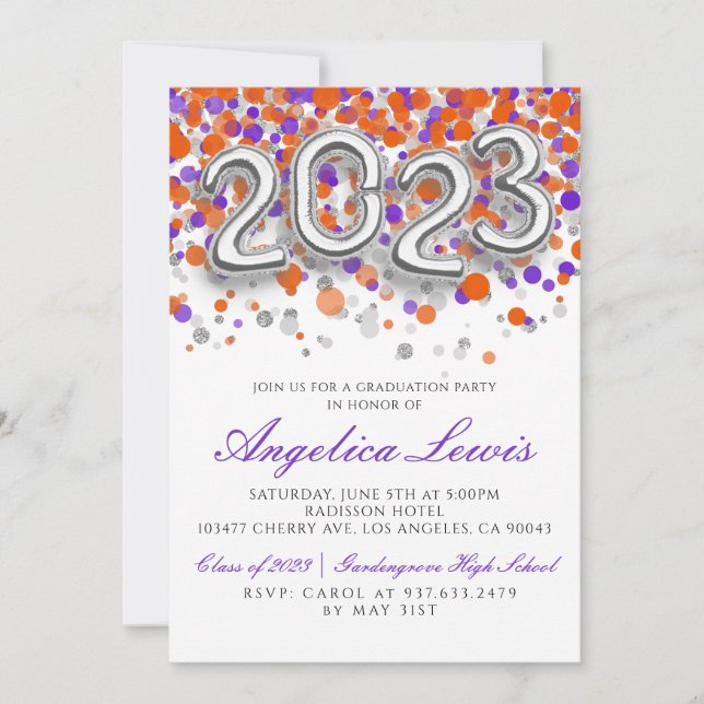 Class of 2023 Graduation Party Invitation (Front)