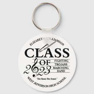 Class of 2023 Marching Band Trombone Keychain