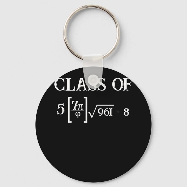 Class of 2023 Math Pi 8th Grade Graduation Key Ring (Front)
