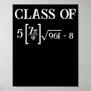 Class of 2023 Math Pi 8th Grade Graduation Poster