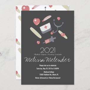 Class of 2023 Medical Nurse Graduate Pattern Invitation