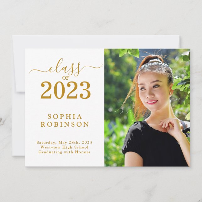 Class of 2023 Photo Graduation Announcement (Front)