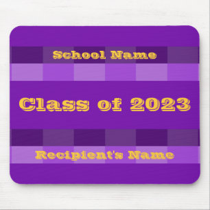 Class of 2023 Purple and Gold Mousepad by Janz