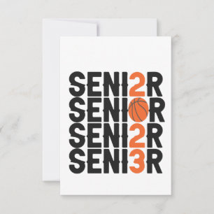 Class of 2023 Senior Basketball Graduation Gift Thank You Card