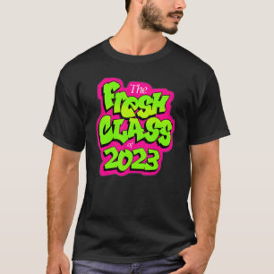 Class Of 2023 Senior Fresh 90s Retro Tv Style Grad T-Shirt
