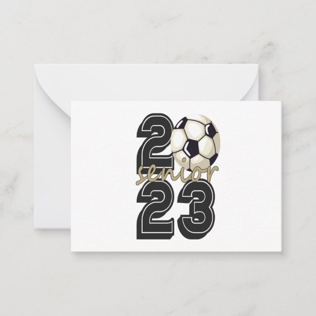 Class Of 2023 Senior Soccer Graduation Gift Card (Front)