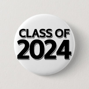 Class of 2024 6 cm round badge