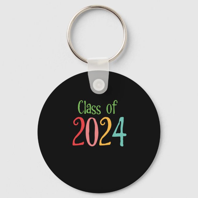 Class of 2024 Back to School Graduation Year Key Ring (Front)