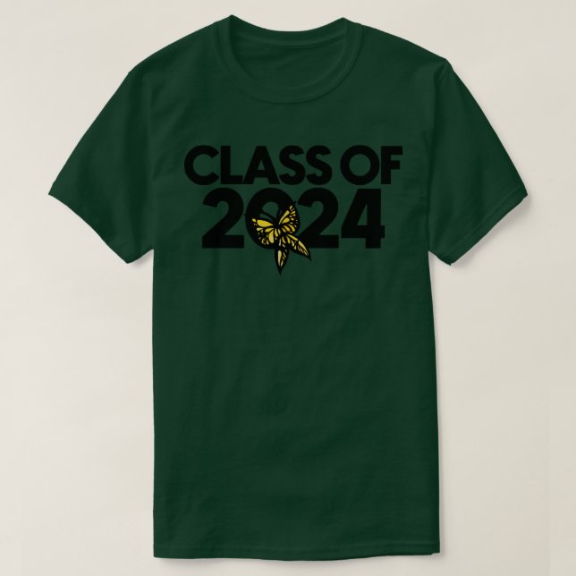 Class of 2024 butterfly T-Shirt (Design Front)