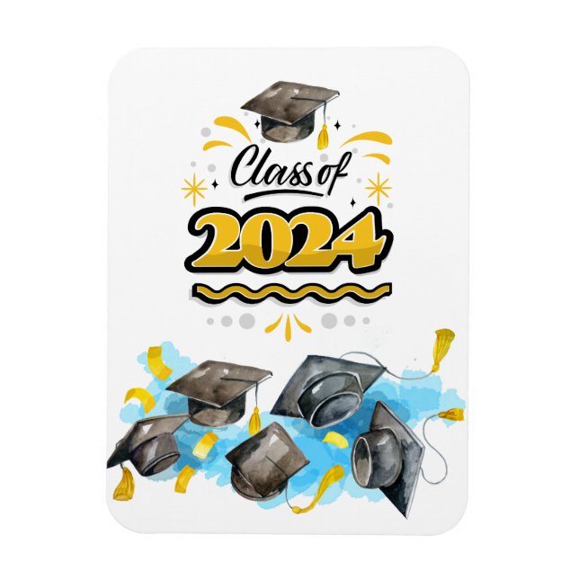 Class of 2024 card magnet (Vertical)