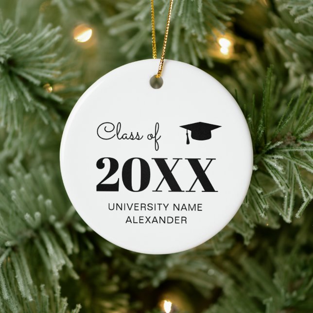 Class of 2024 College Graduation Gifts For Him Her Ceramic Ornament (Tree)