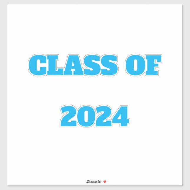 Class Of 2024 Custom Year Boys Girls Blue Colour (Sheet)