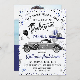 Class of 2024 DRIVE BY PHOTO Graduation Party Invitation