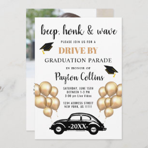 Class of 2024 DRIVE BY PHOTO Graduation Party Invitation