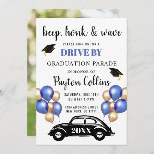 Class of 2024 DRIVE BY PHOTOS Graduation Party Invitation