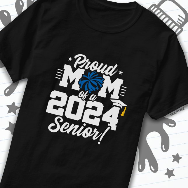 Class of 2024 Graduation Cheer Mum Senior 2024 T-Shirt (Creator Uploaded)