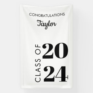 Class of 2024 Graduation Party Congrat Grad School Banner