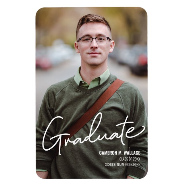 Class of 2024 Graduation Photo Announcement Magnet (Vertical)