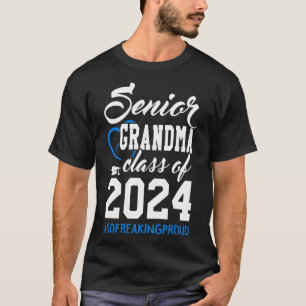 Class of 2024 Grandmother Senior Gifts Funny Senio T-Shirt