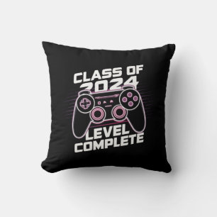 Class Of 2024 Level Complete Senior Graduation Cushion