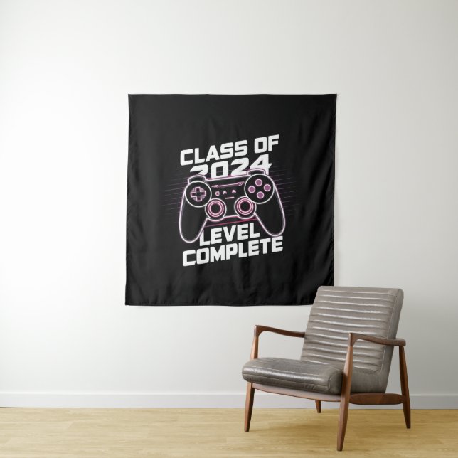 Class Of 2024 Level Complete Senior Graduation Tapestry (In Situ)