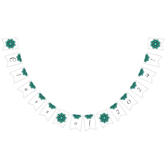 Class of 2024! Mandala in aqua Bunting (All)