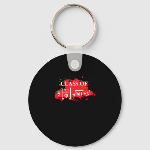Class Of 2024 Math Geek Funny Pi 8th Grade Graduat Key Ring