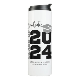 Class of 2024 Modern Graduation Thermal Tumbler