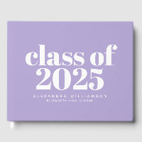 Class of 2024 Modern Lavender Personalised