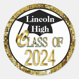 Class of 2024 Personalised Graduation Stickers
